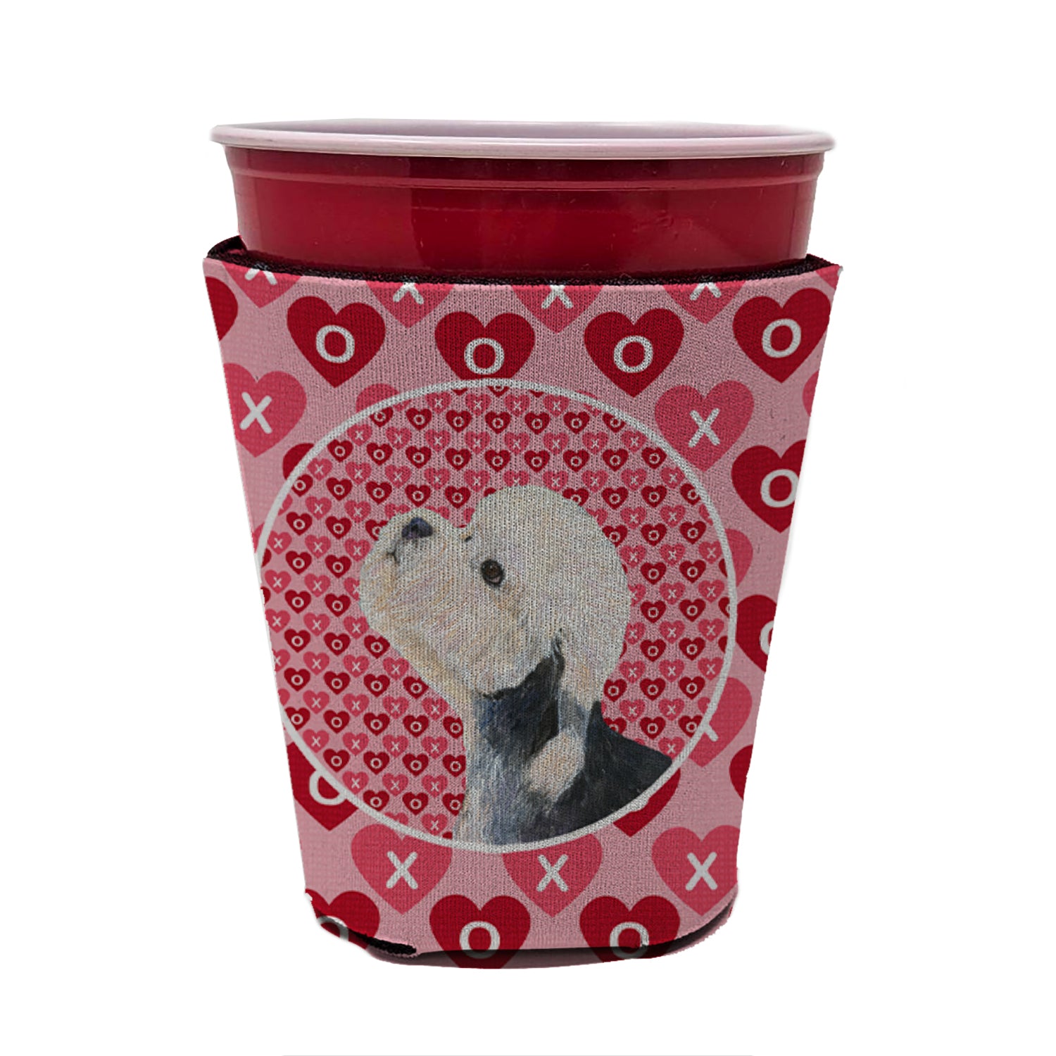 Dandie Dinmont Terrier  Red Cup Beverage Insulator Hugger  the-store.com.