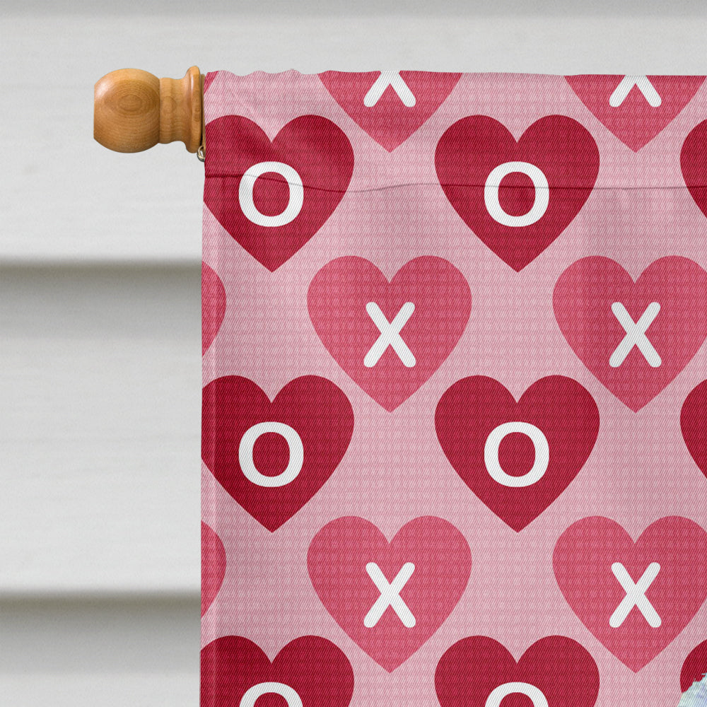 English Toy Spaniel Hearts Love and Valentine's Day  Flag Canvas House Size