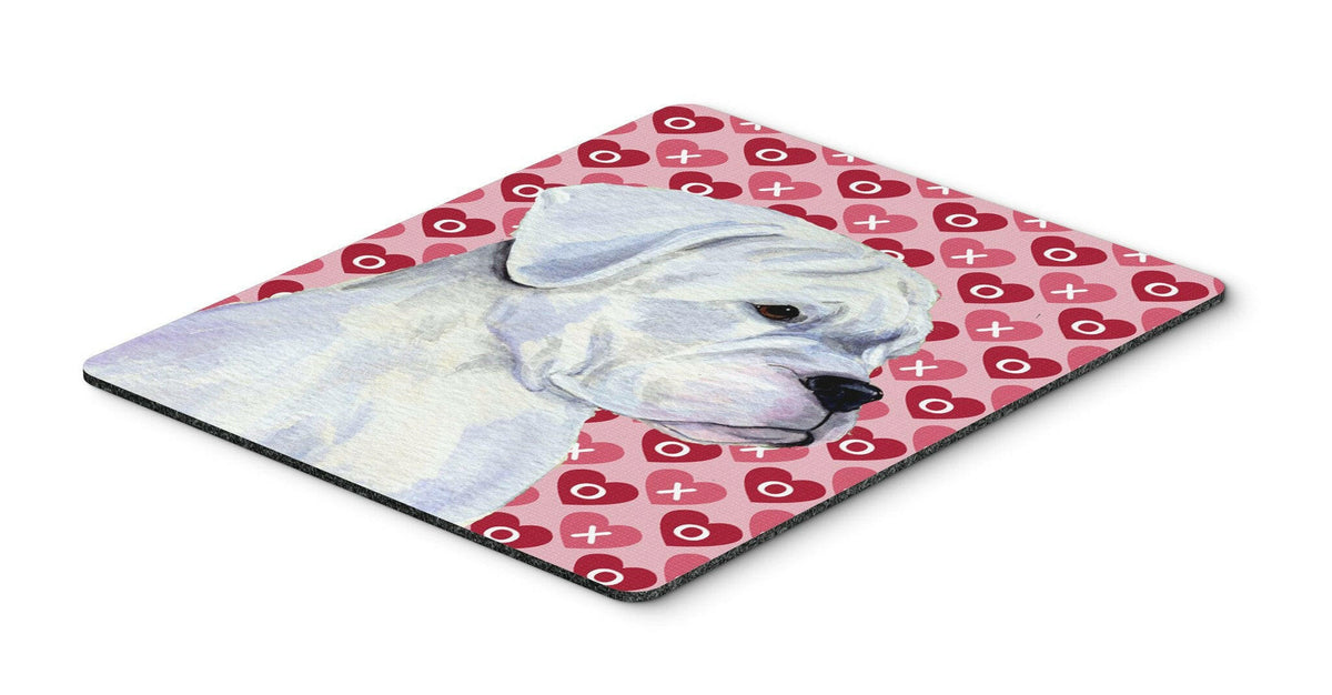 Boxer Hearts Love and Valentine&#39;s Day Portrait Mouse Pad, Hot Pad or Trivet by Caroline&#39;s Treasures
