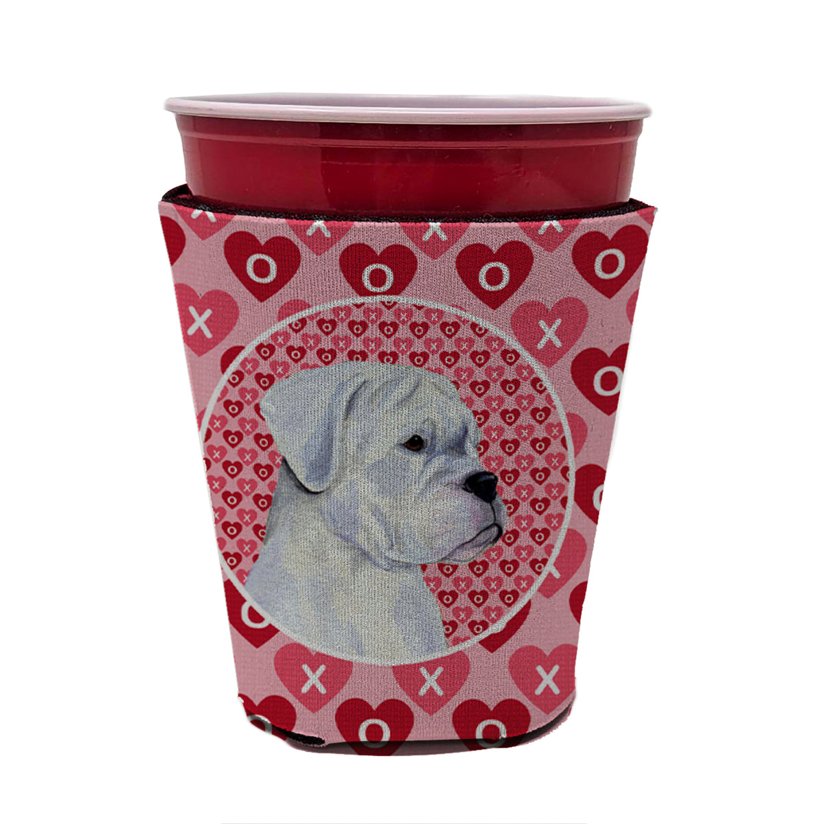 Boxer  Red Cup Beverage Insulator Hugger  the-store.com.