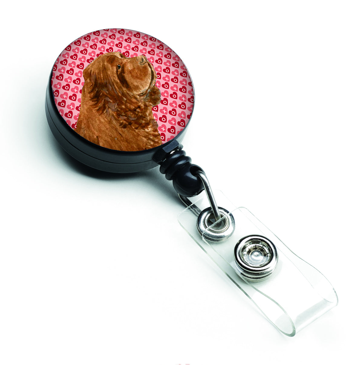Sussex Spaniel Love Retractable Badge Reel or ID Holder with Clip