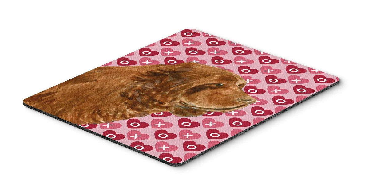 Sussex Spaniel Hearts Love and Valentine&#39;s Day Mouse Pad, Hot Pad or Trivet by Caroline&#39;s Treasures