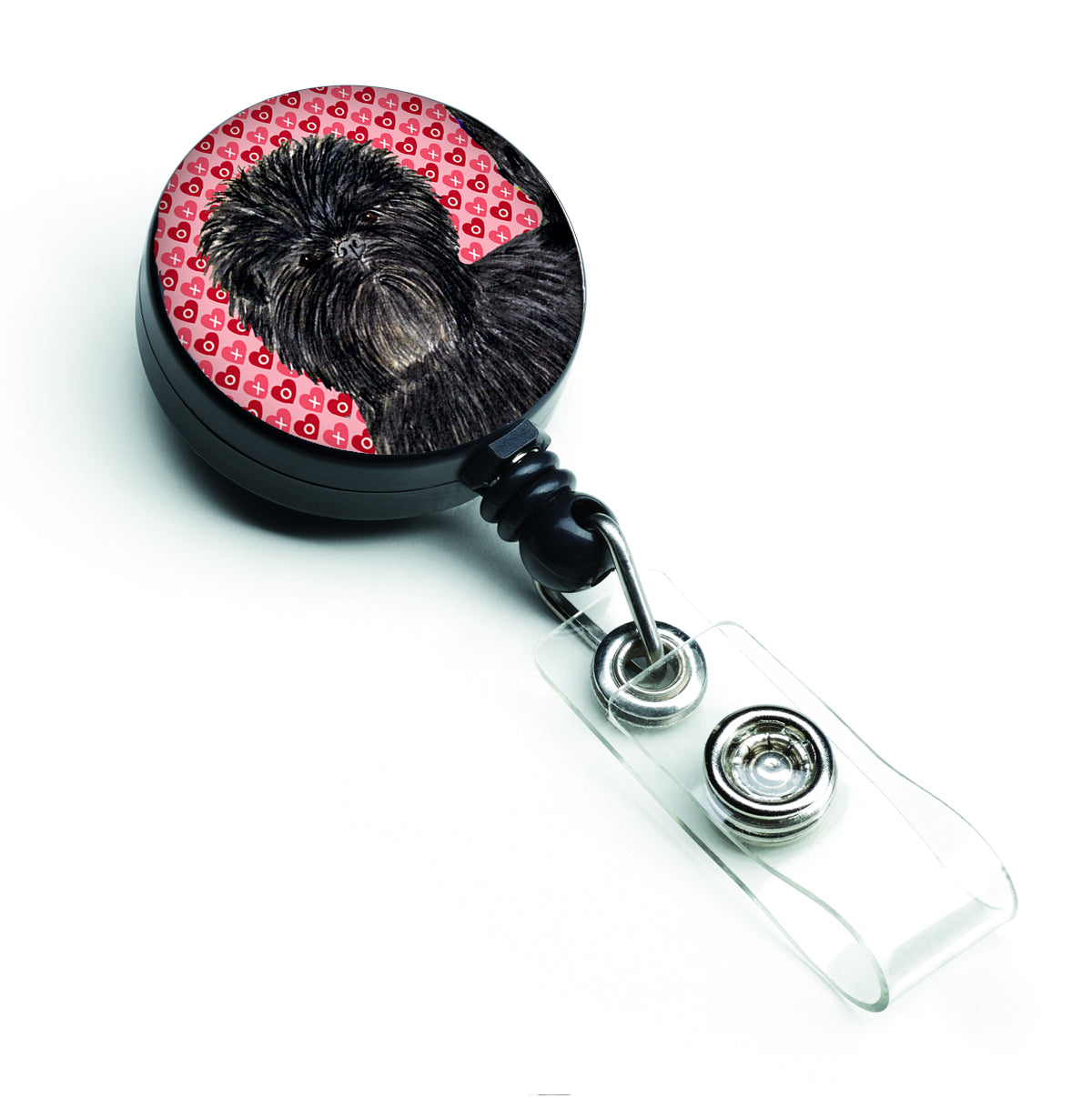Affenpinscher Love Retractable Badge Reel or ID Holder with Clip.
