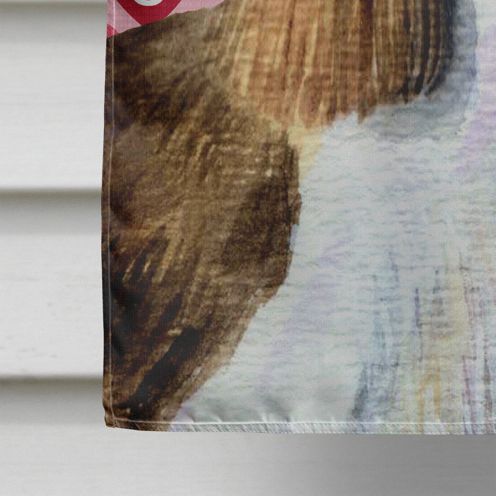 Springer Spaniel Hearts Love and Valentine's Day  Flag Canvas House Size  the-store.com.