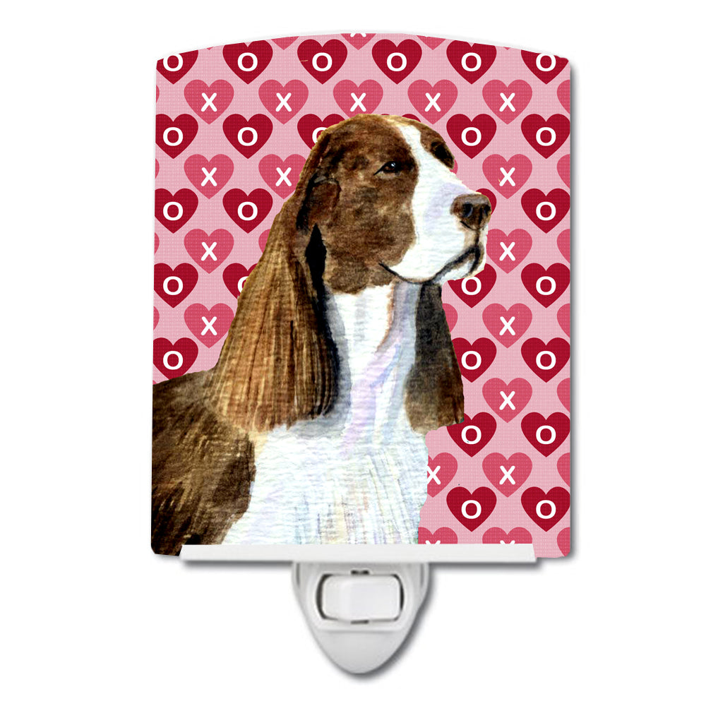 Springer Spaniel Hearts Love Valentine&#39;s Day Ceramic Night Light SS4513CNL - the-store.com