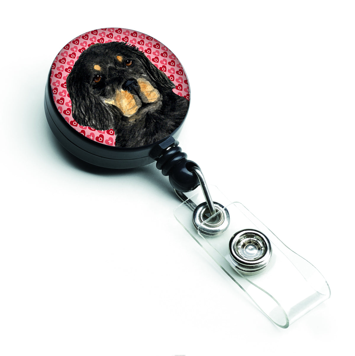Gordon Setter Love Retractable Badge Reel or ID Holder with Clip.