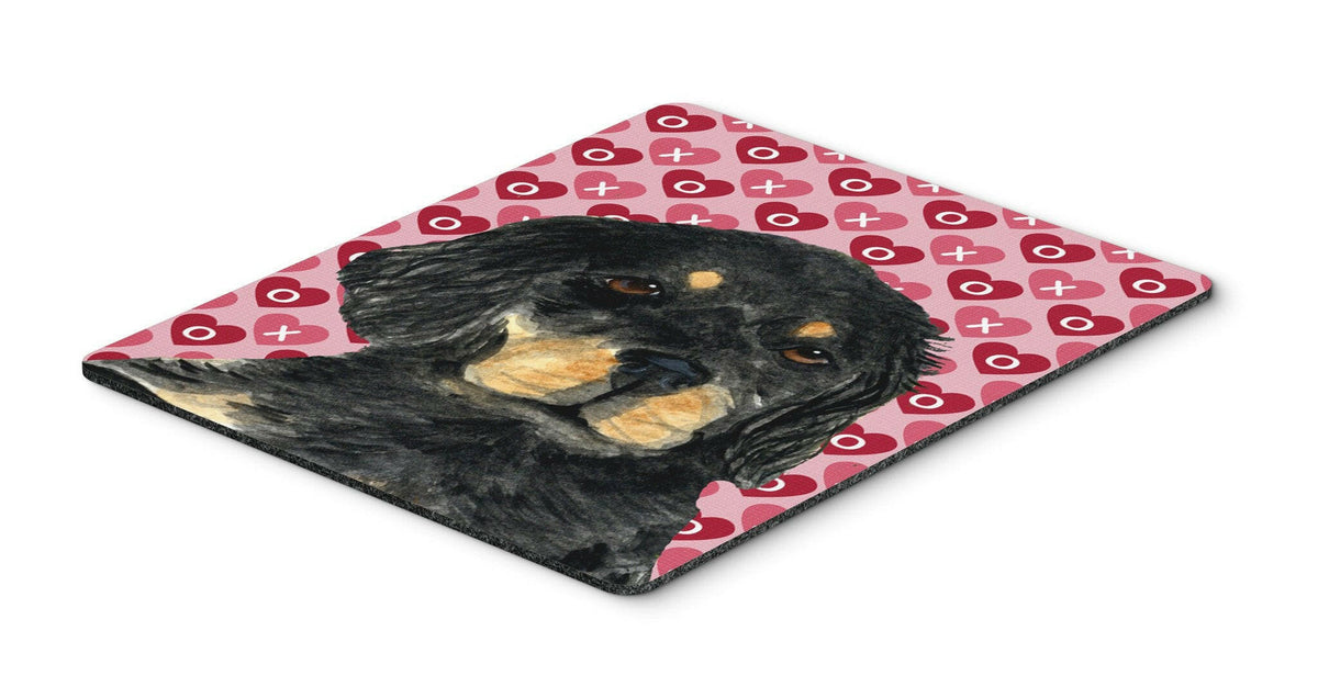 Gordon Setter Hearts Love and Valentine&#39;s Day Mouse Pad, Hot Pad or Trivet by Caroline&#39;s Treasures