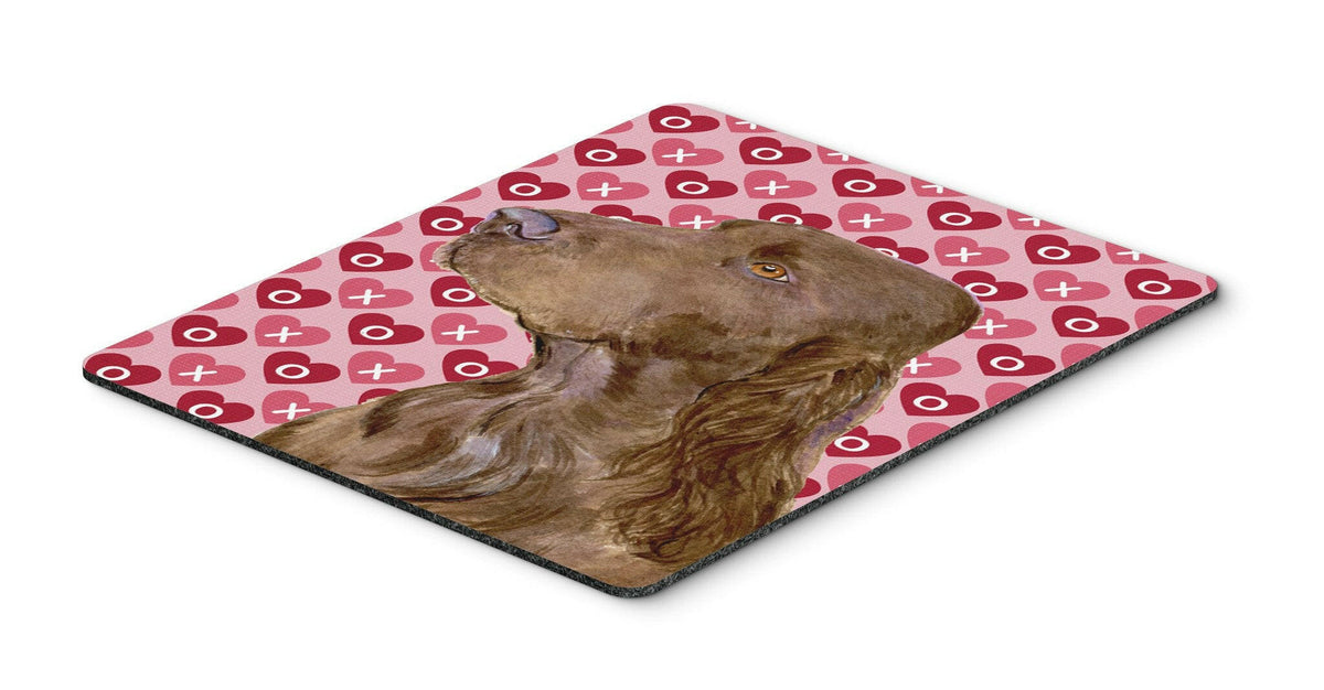 Field Spaniel Hearts Love and Valentine&#39;s Day Mouse Pad, Hot Pad or Trivet by Caroline&#39;s Treasures