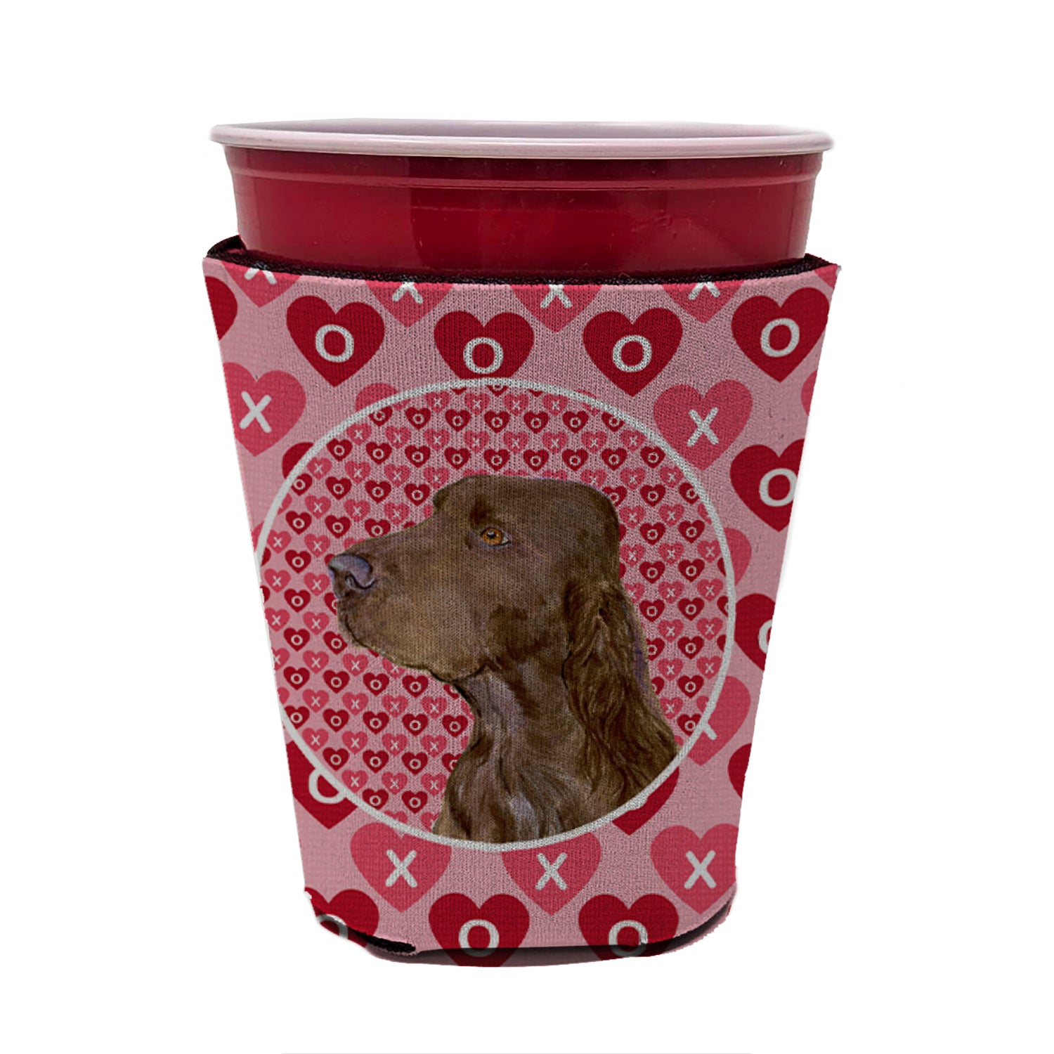 Field Spaniel  Red Cup Beverage Insulator Hugger  the-store.com.