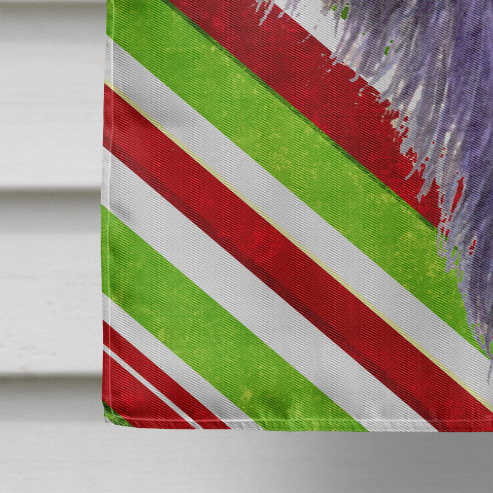 Skye Terrier Candy Cane Holiday Christmas Flag Canvas House Size