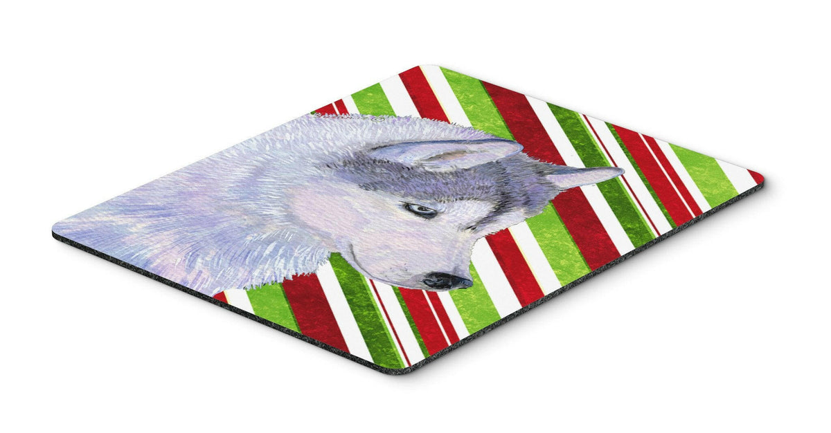 Siberian Husky Candy Cane Holiday Christmas Mouse Pad, Hot Pad or Trivet by Caroline&#39;s Treasures