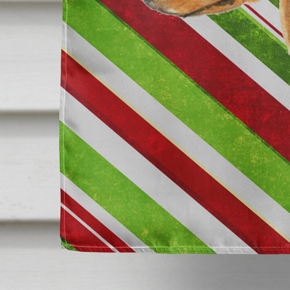 Min Pin Candy Cane Holiday Christmas Flag Canvas House Size