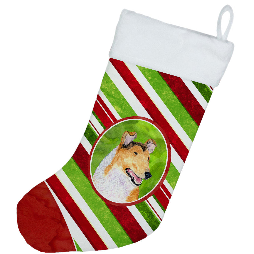 Collie Smooth Winter Snowflakes Christmas Stocking SS4539  the-store.com.