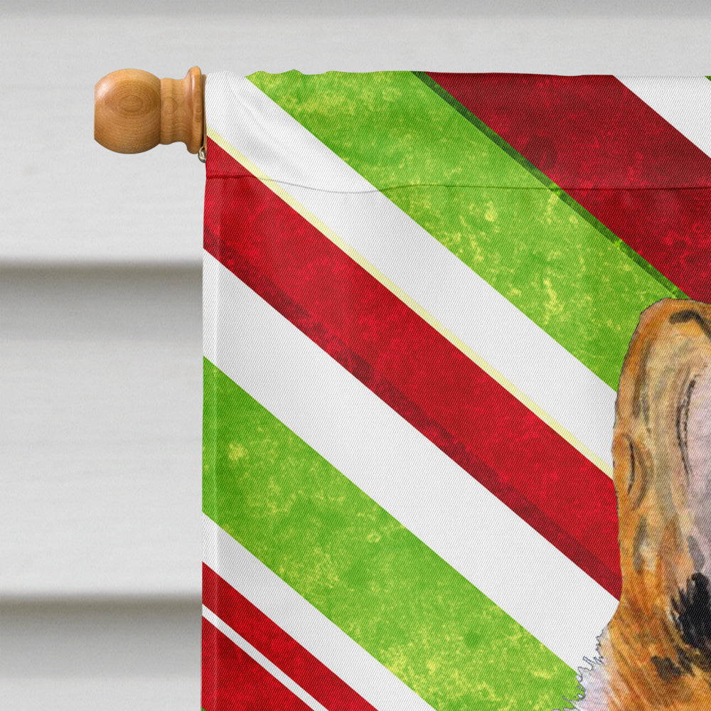 Collie Smooth Candy Cane Holiday Christmas Flag Canvas House Size  the-store.com.
