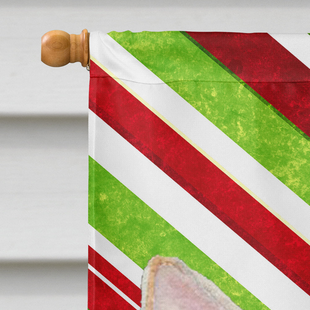 Chihuahua Candy Cane Holiday Christmas Flag Canvas House Size  the-store.com.