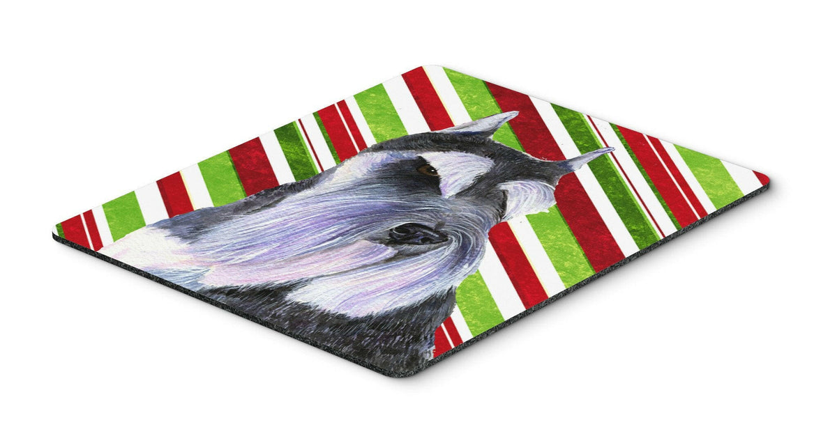 Schnauzer Candy Cane Holiday Christmas Mouse Pad, Hot Pad or Trivet by Caroline&#39;s Treasures