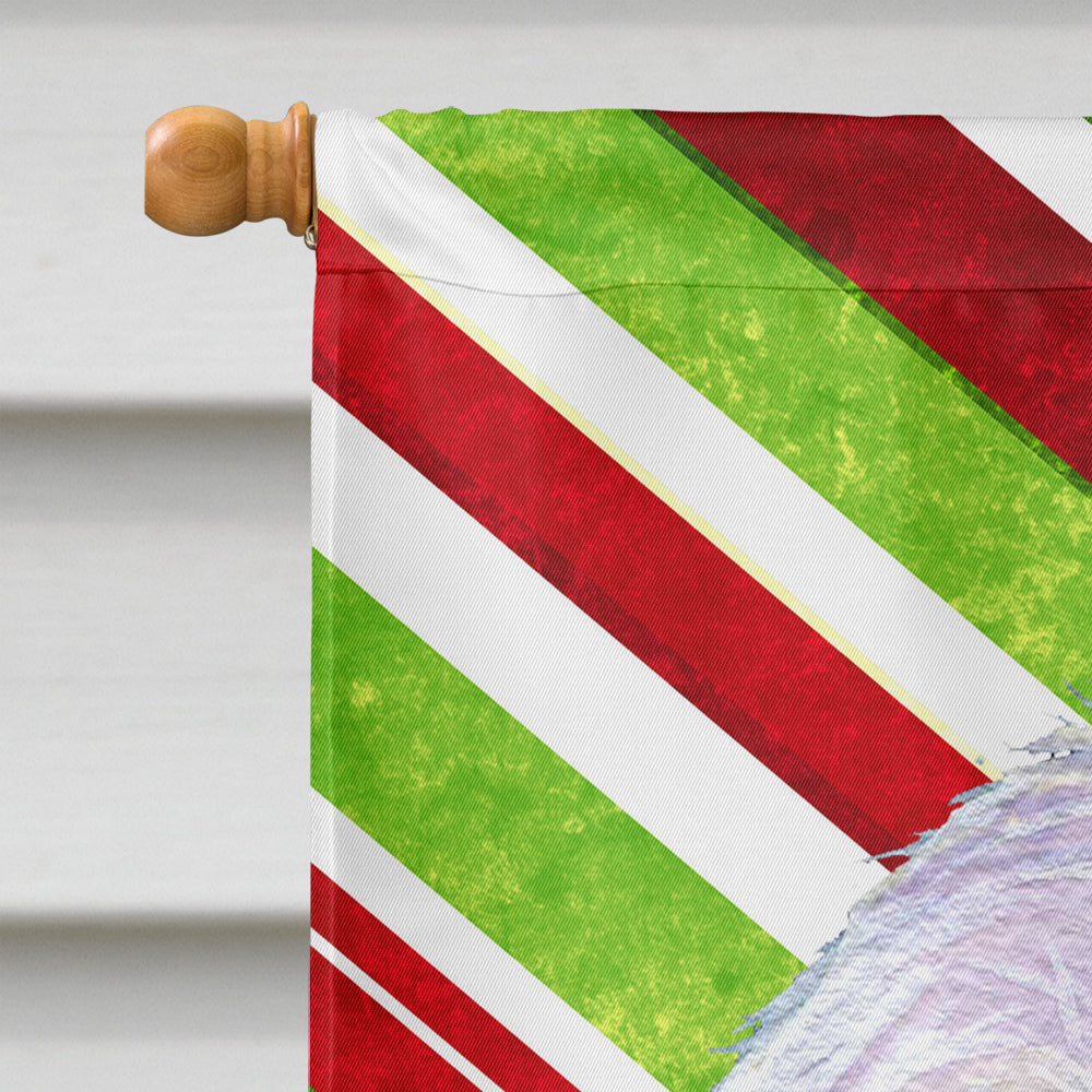 Maltese Candy Cane Holiday Christmas Flag Canvas House Size