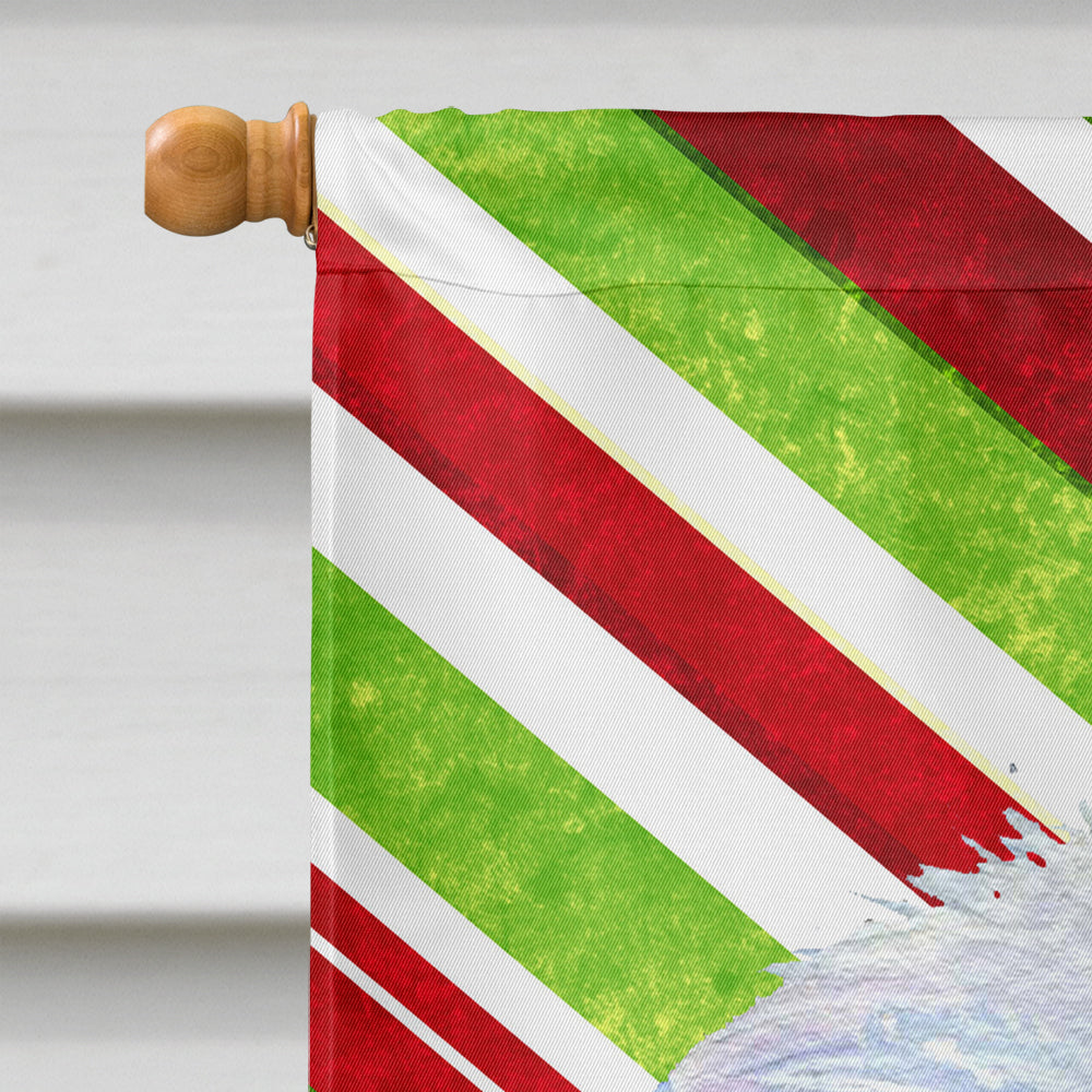 Maltese Candy Cane Holiday Christmas Flag Canvas House Size  the-store.com.