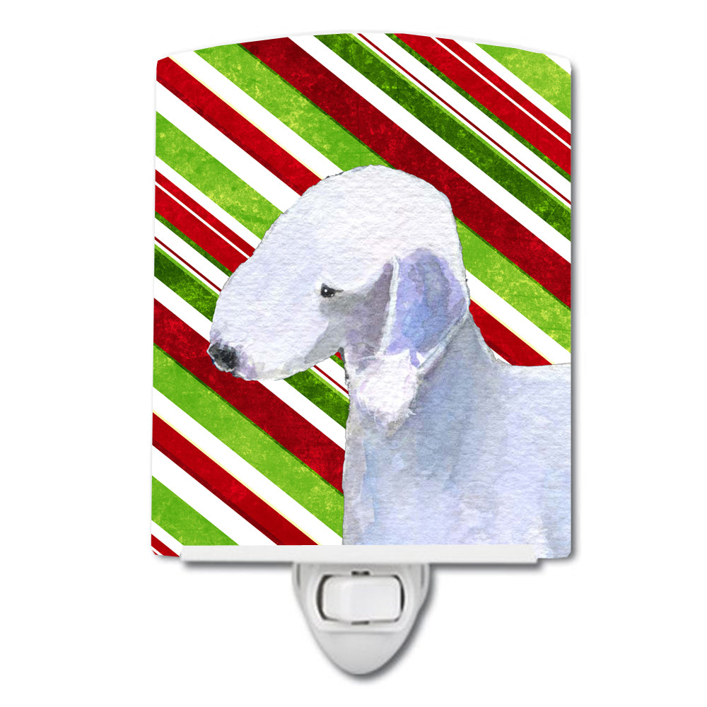 Bedlington Terrier Candy Cane Holiday Christmas Ceramic Night Light SS4552CNL - the-store.com