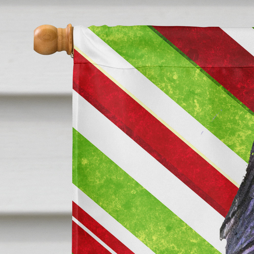 Briard Candy Cane Holiday Christmas Flag Canvas House Size  the-store.com.