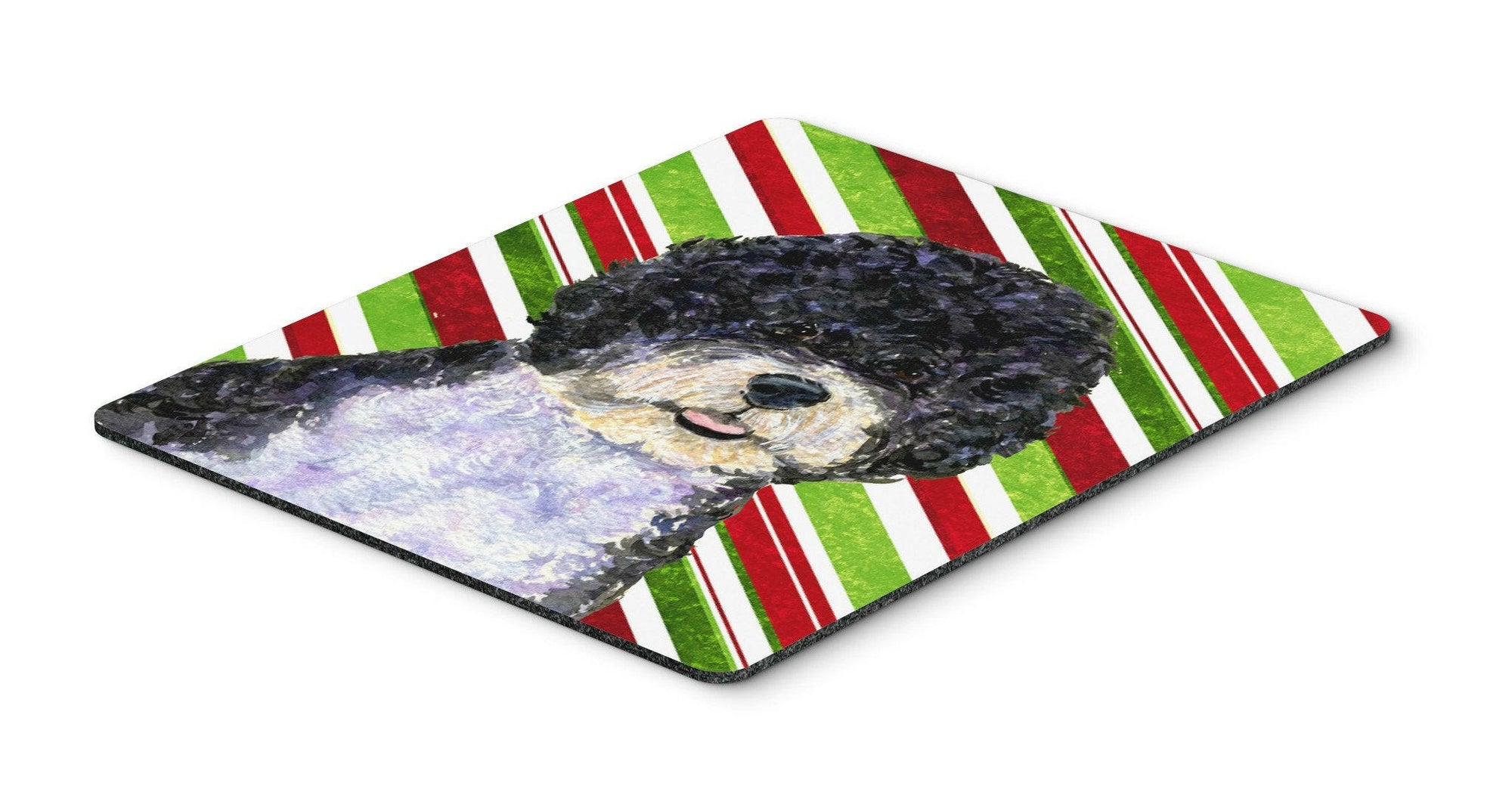 Portuguese Water Dog Candy Cane Holiday Christmas Mouse Pad, Hot Pad or Trivet by Caroline's Treasures