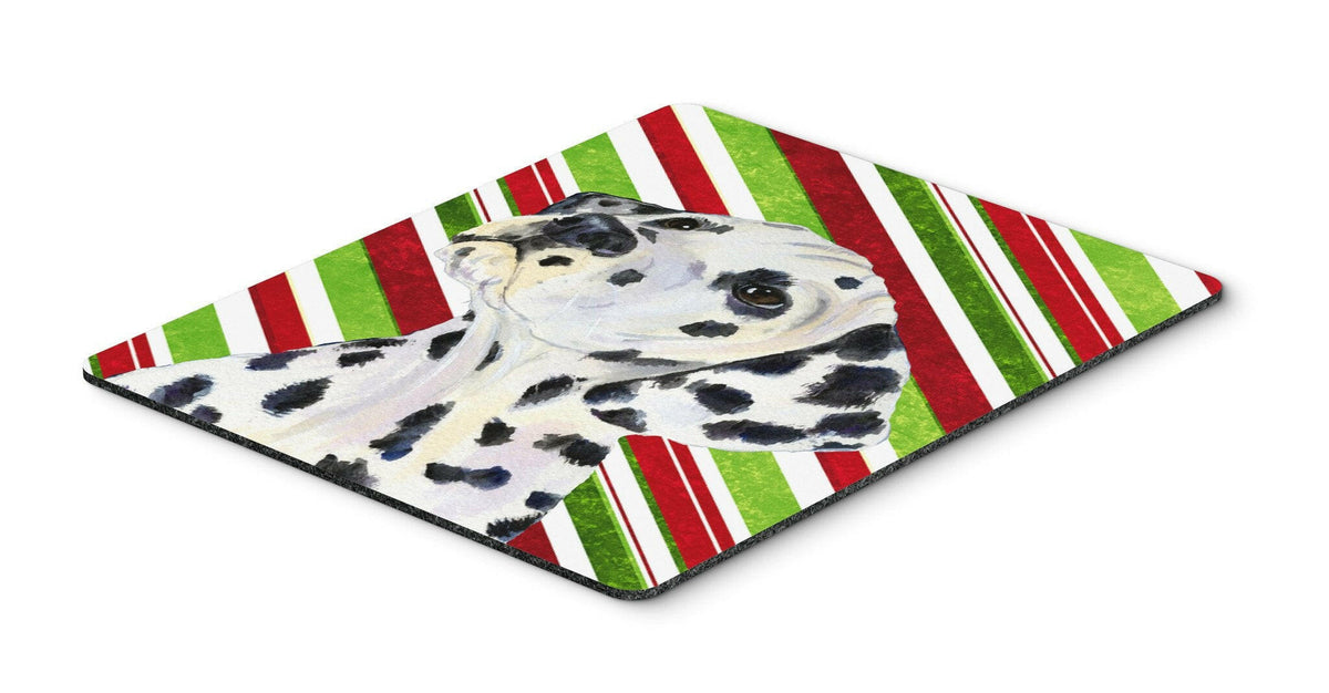 Dalmatian Candy Cane Holiday Christmas Mouse Pad, Hot Pad or Trivet by Caroline&#39;s Treasures