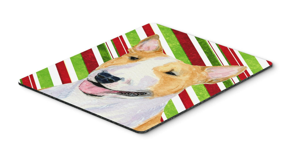 Bull Terrier Candy Cane Holiday Christmas Mouse Pad, Hot Pad or Trivet by Caroline&#39;s Treasures