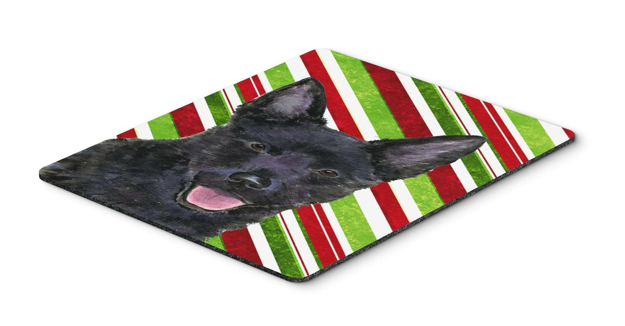 Australian Kelpie Candy Cane Holiday Christmas Mouse Pad, Hot Pad or Trivet by Caroline's Treasures