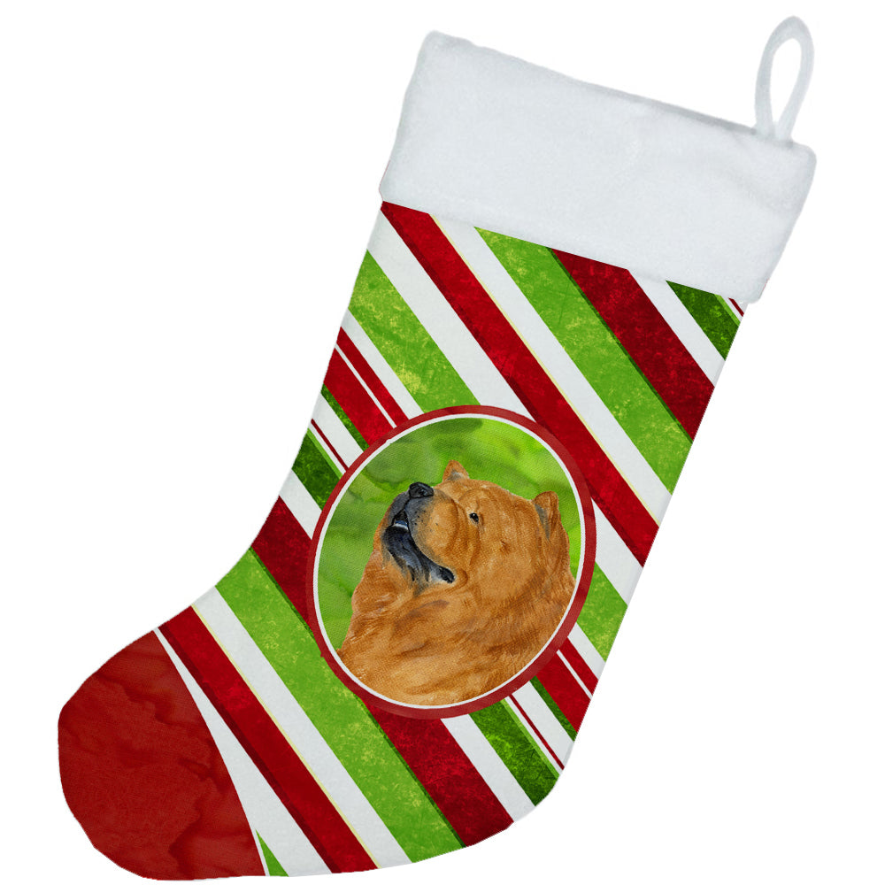Chow Chow Winter Snowflakes Christmas Stocking SS4571  the-store.com.