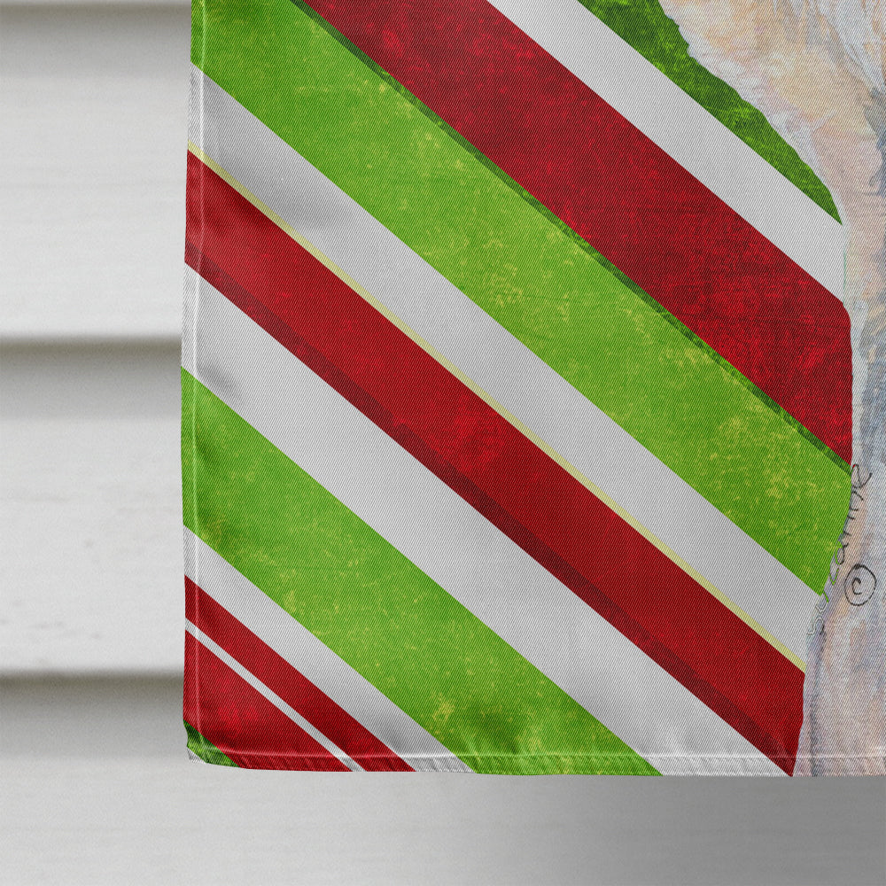 Dandie Dinmont Terrier Candy Cane Holiday Christmas Flag Canvas House Size  the-store.com.