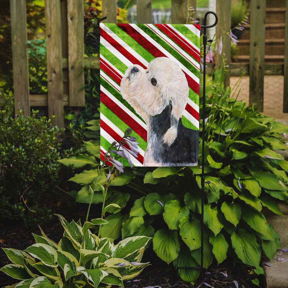 Dandie Dinmont Terrier Candy Cane Holiday Christmas Flag Garden Size