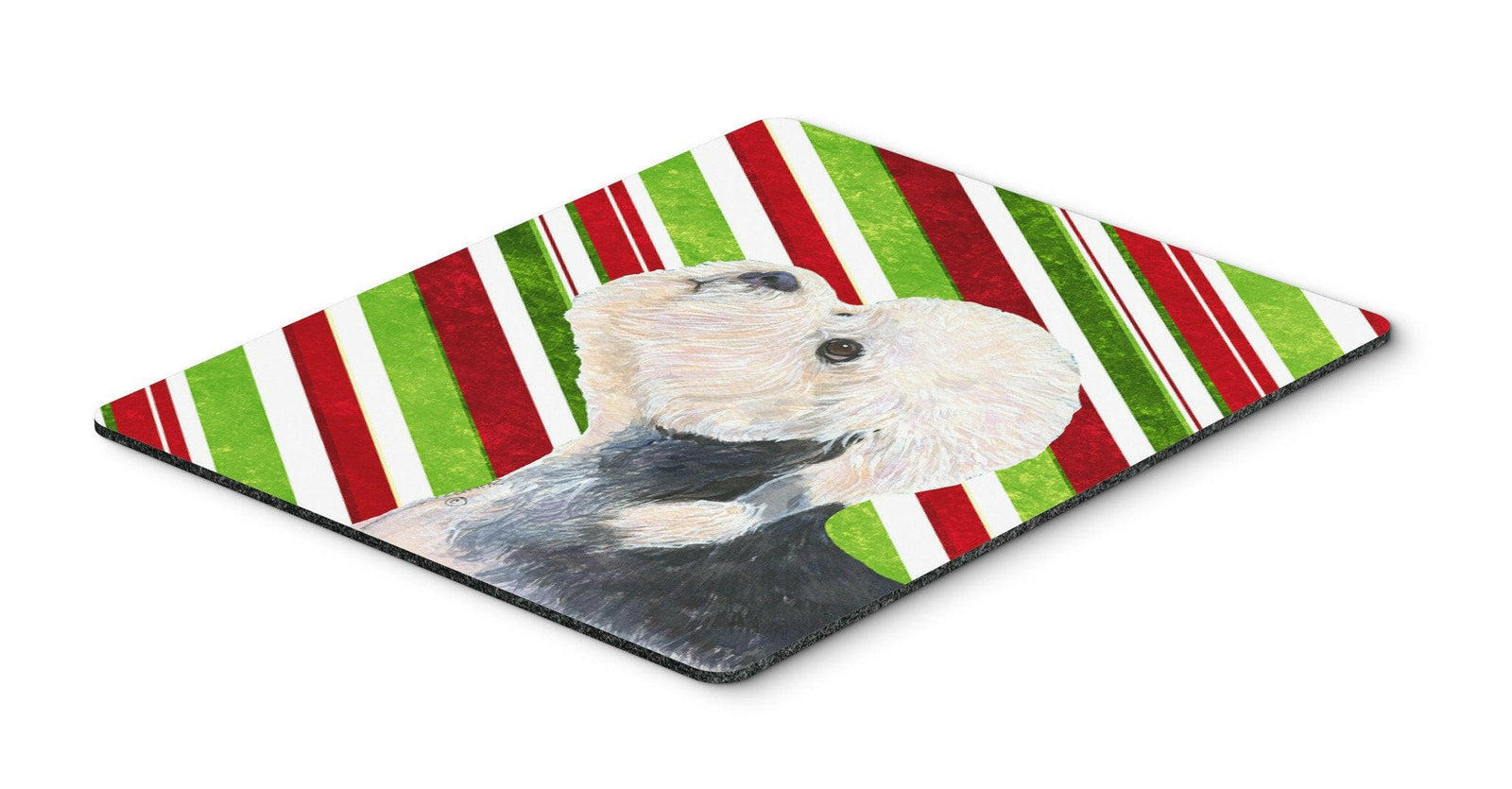 Dandie Dinmont Terrier Candy Cane Christmas Mouse Pad, Hot Pad or Trivet by Caroline's Treasures