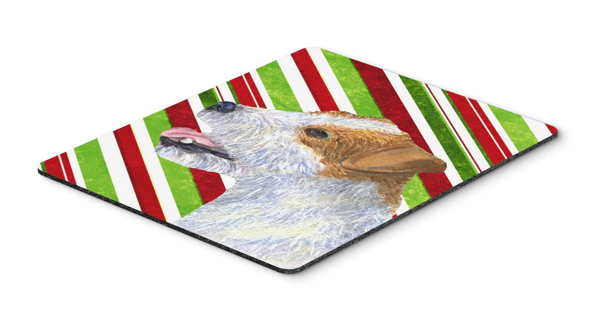 Jack Russell Terrier Candy Cane Holiday Christmas Mouse Pad, Hot Pad or Trivet by Caroline&#39;s Treasures