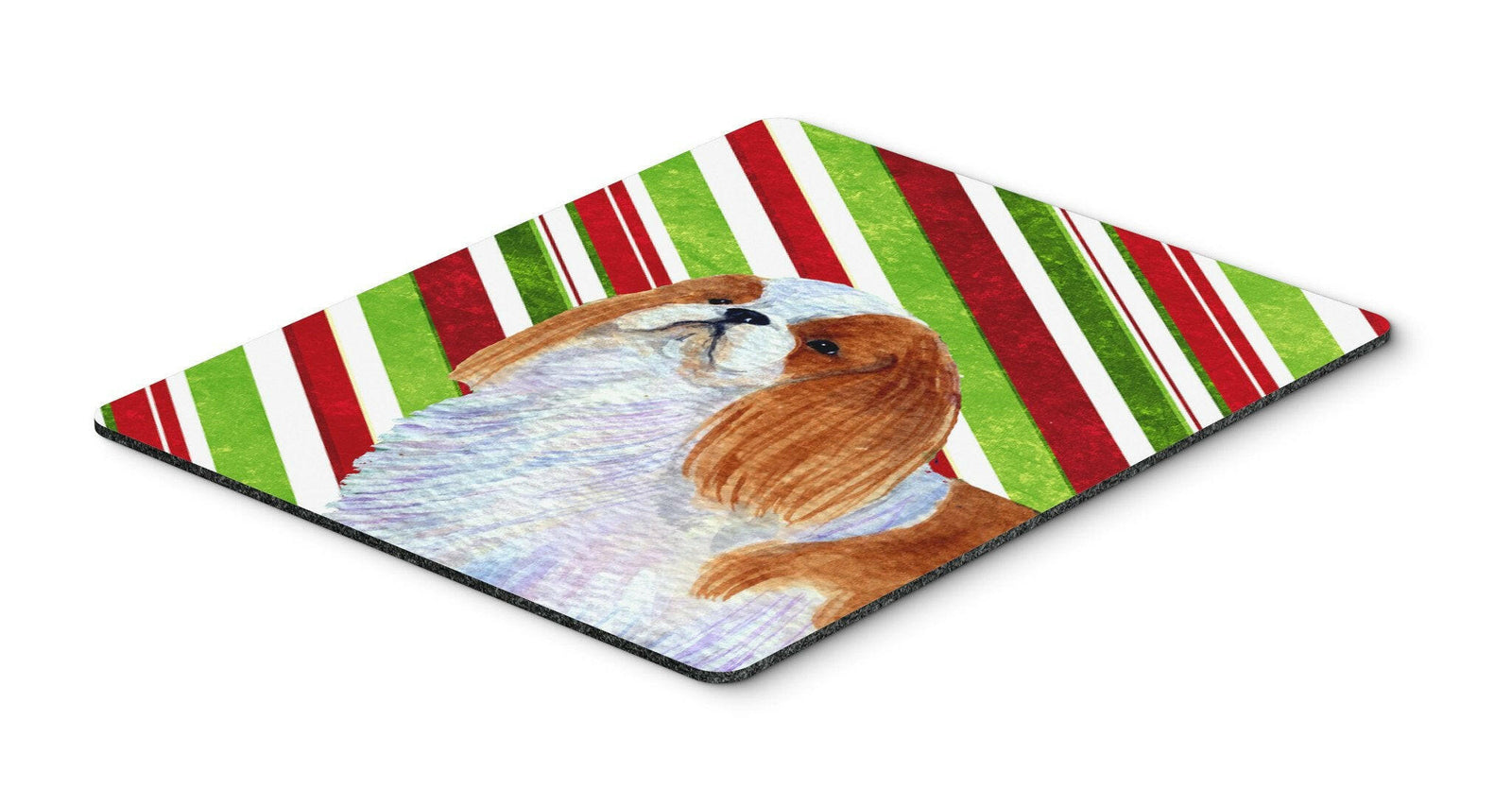 English Toy Spaniel Candy Cane Holiday Christmas Mouse Pad, Hot Pad or Trivet by Caroline's Treasures