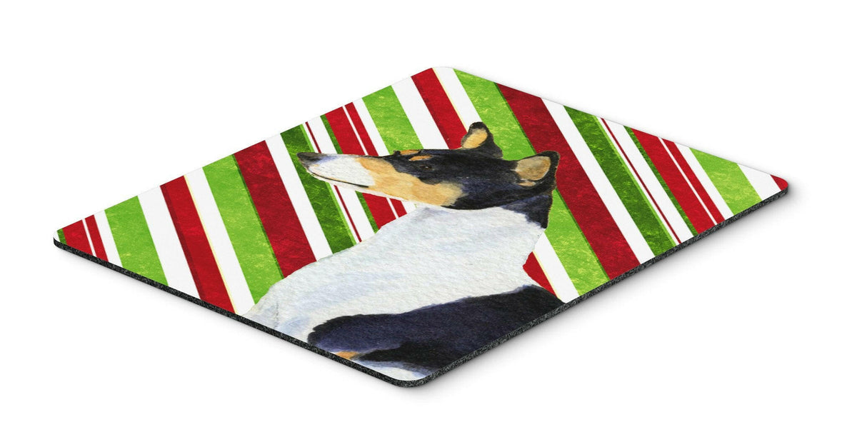 Basenji Candy Cane Holiday Christmas Mouse Pad, Hot Pad or Trivet by Caroline&#39;s Treasures