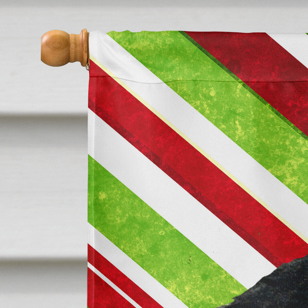 Gordon Setter Candy Cane Holiday Christmas Flag Canvas House Size