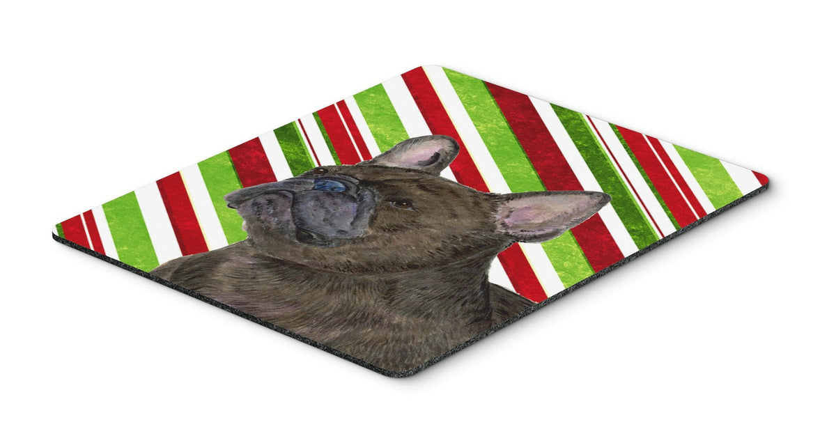 French Bulldog Candy Cane Holiday Christmas Mouse Pad, Hot Pad or Trivet by Caroline&#39;s Treasures