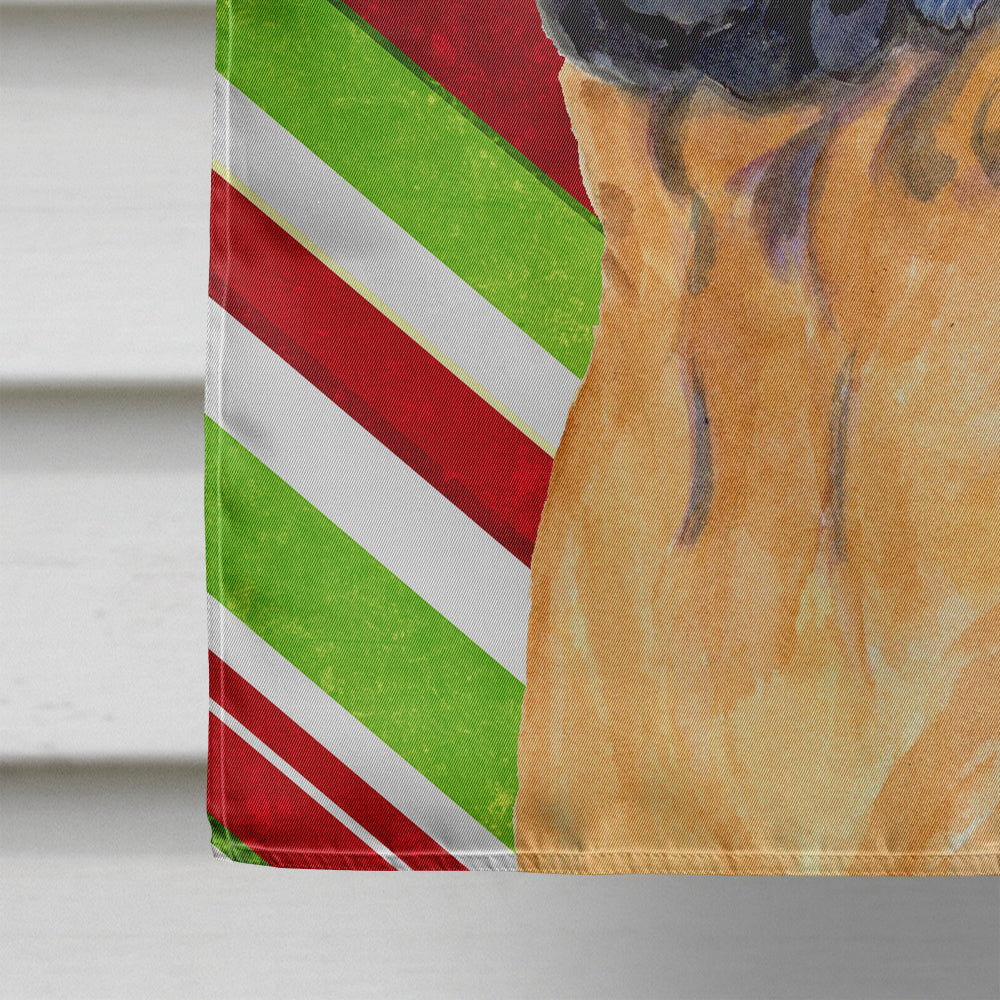 Mastiff Candy Cane Holiday Christmas Flag Canvas House Size