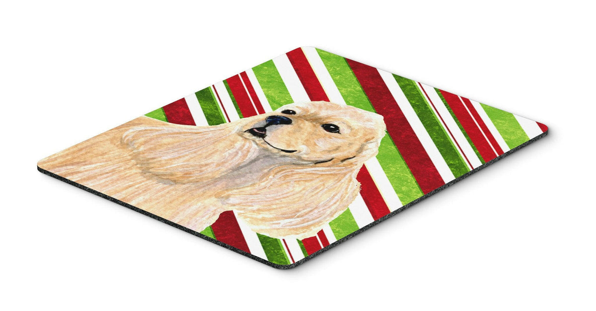Cocker Spaniel Candy Cane Holiday Christmas Mouse Pad, Hot Pad or Trivet by Caroline&#39;s Treasures