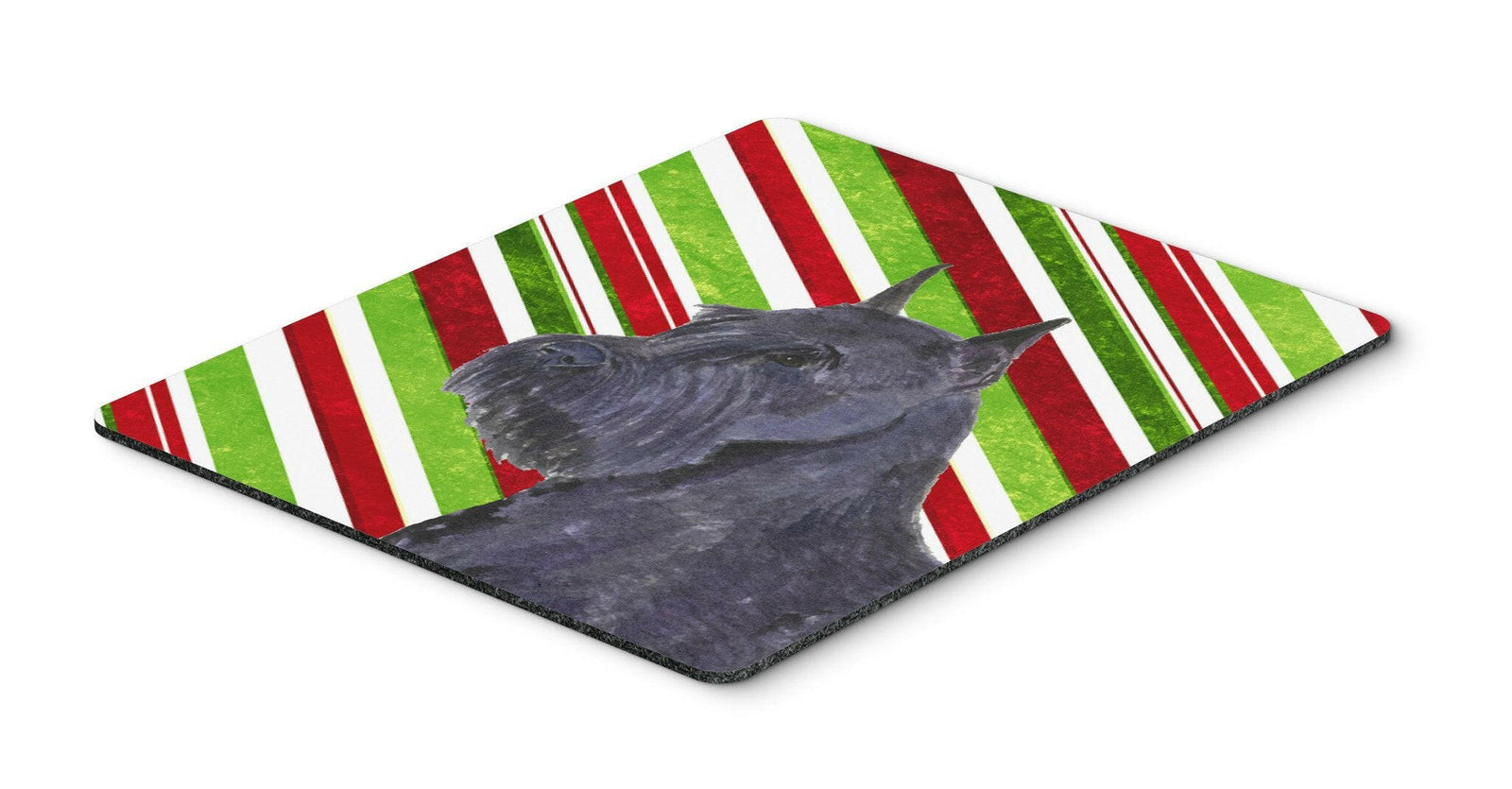 Schnauzer Candy Cane Holiday Christmas Mouse Pad, Hot Pad or Trivet by Caroline's Treasures