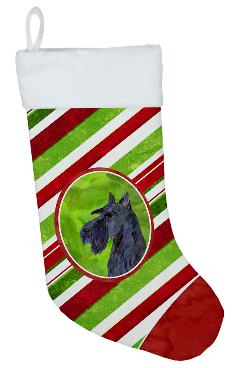 Scottish Terrier Winter Snowflakes Christmas Stocking SS4598  the-store.com.