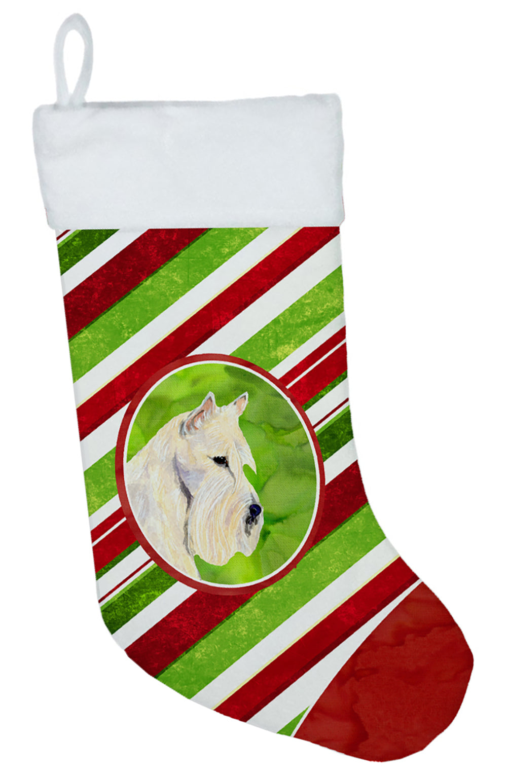 Scottish Terrier Winter Snowflakes Christmas Stocking SS4599  the-store.com.