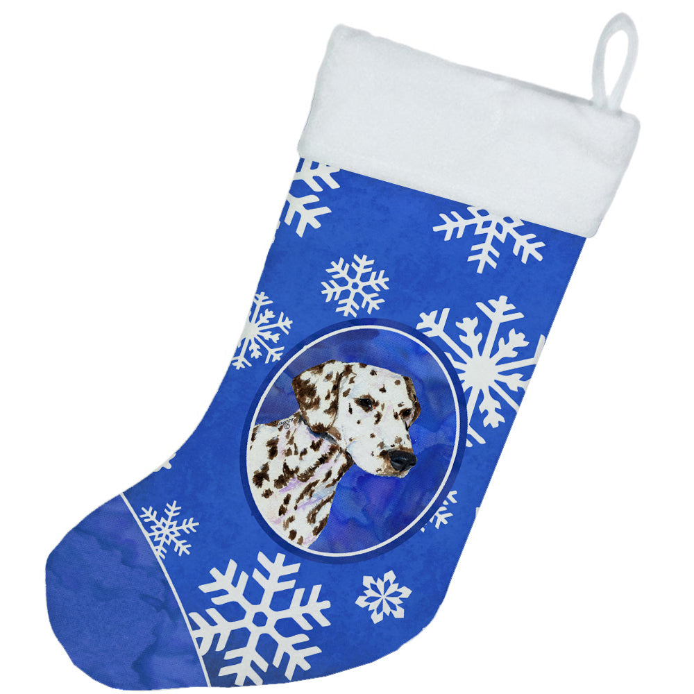 Dalmatian Winter Snowflakes Christmas Stocking SS4607