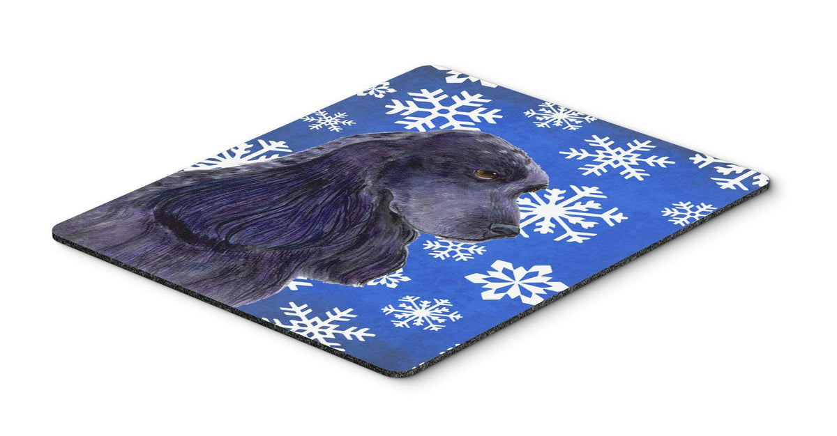 Cocker Spaniel Winter Snowflakes Holiday Mouse Pad, Hot Pad or Trivet by Caroline&#39;s Treasures