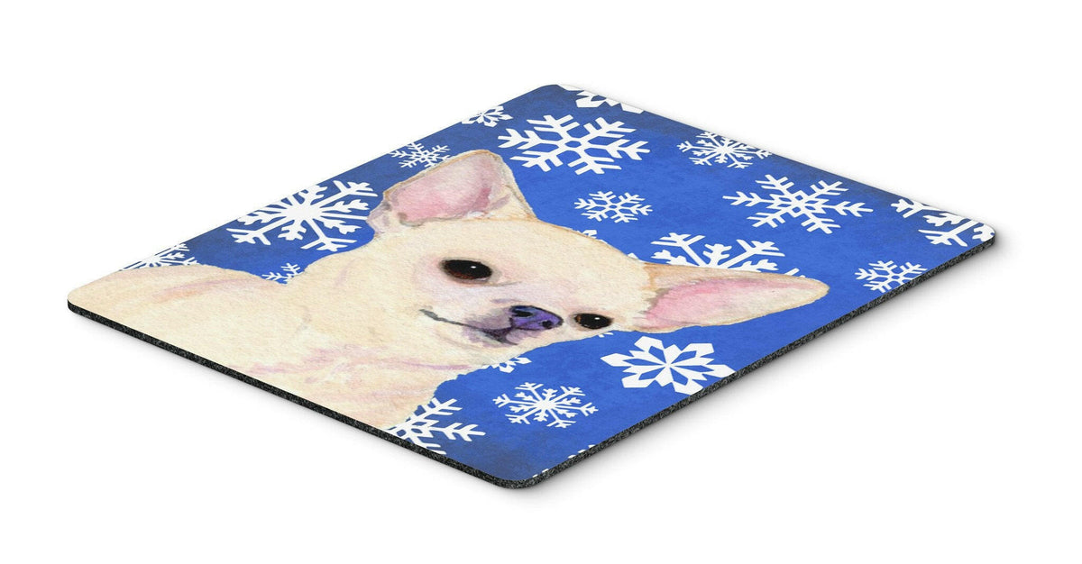 Chihuahua Winter Snowflakes Holiday Mouse Pad, Hot Pad or Trivet by Caroline&#39;s Treasures