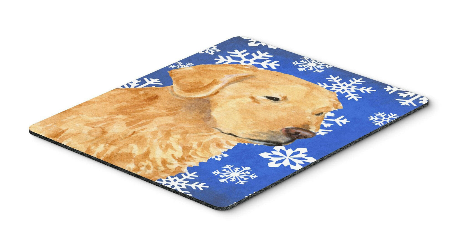 Golden Retriever Winter Snowflakes Holiday Mouse Pad, Hot Pad or Trivet by Caroline's Treasures
