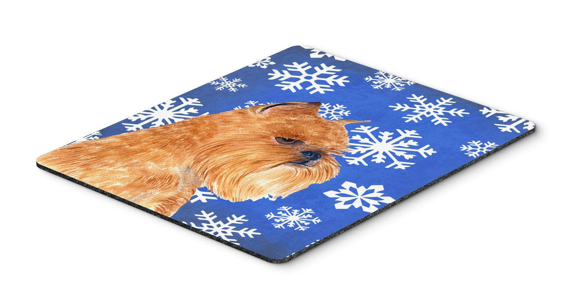 Brussels Griffon Winter Snowflakes Holiday Mouse Pad, Hot Pad or Trivet by Caroline&#39;s Treasures