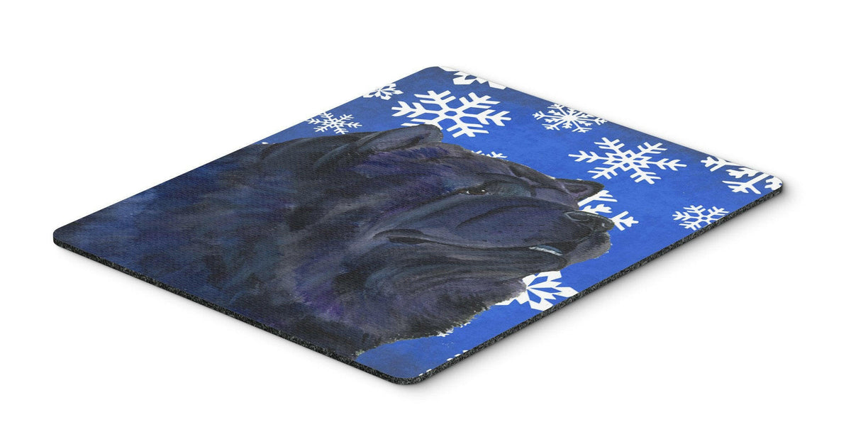 Chow Chow Winter Snowflakes Holiday Mouse Pad, Hot Pad or Trivet by Caroline&#39;s Treasures