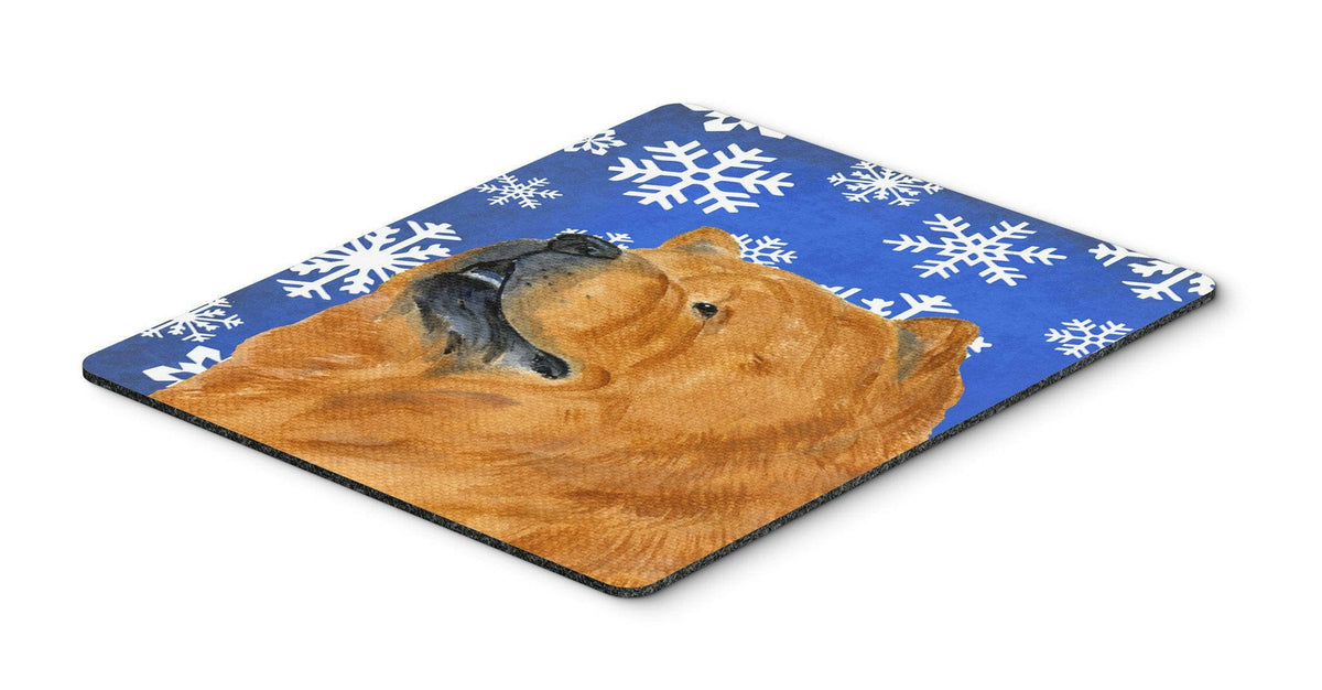 Chow Chow Winter Snowflakes Holiday Mouse Pad, Hot Pad or Trivet by Caroline&#39;s Treasures