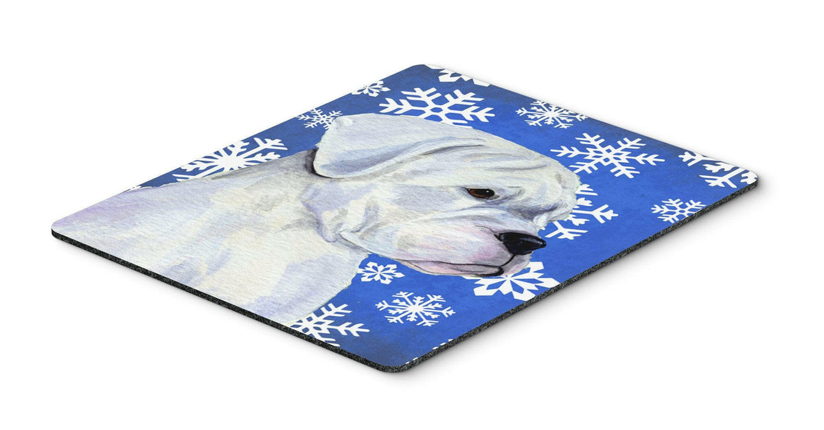 Boxer Winter Snowflakes Holiday Mouse Pad, Hot Pad or Trivet by Caroline&#39;s Treasures